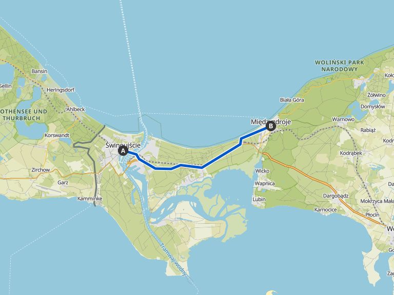 Von swinem nde nach misdroy fahrradtour komoot